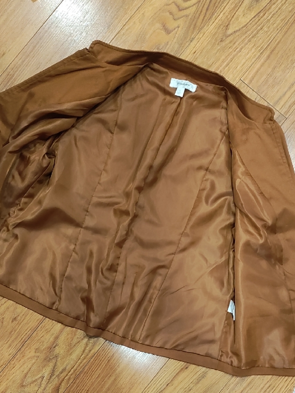 Christopher & Banks Girls' Tan-Brown Military-Style Blazer - Picture 8 of 10